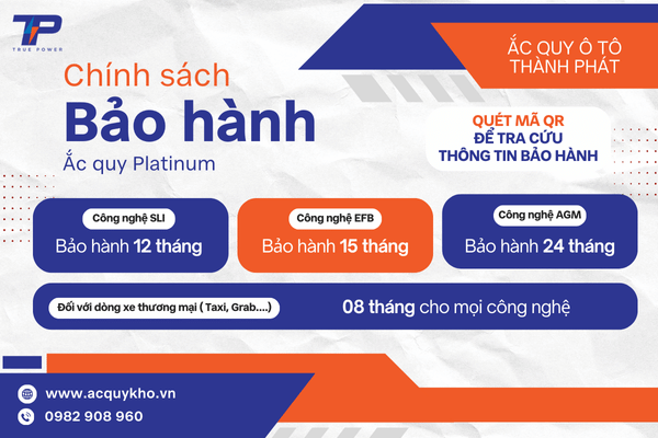 chính sách bảo hành ắc quy platinum