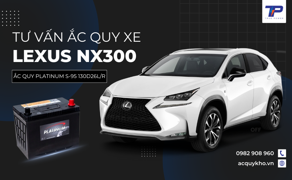 Tư vấn ắc quy xe Lexus NX300: Bảng giá và thông số kỹ thuật