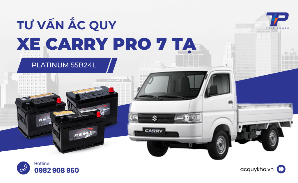 Tư vấn ắc quy xe Suzuki Carry Pro 7 Tạ: Bảng giá và thông số kỹ thuật