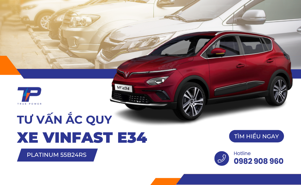 Tư vấn ắc quy xe điện VinFast e34: Bảng giá và thông số kỹ thuật