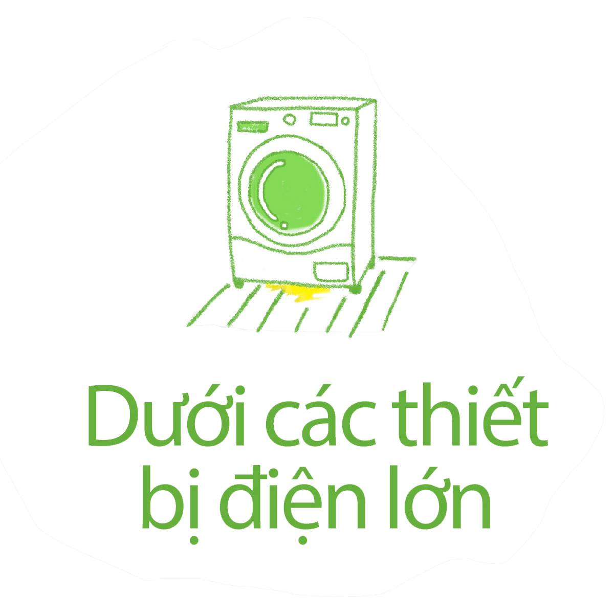 Dưới các vật dụng khác