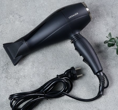 Máy Sấy Tóc LocknLock Máy Sấy Công Suất Cao 2 Chiều Chính Hãng Cao Cấp Màu Đen ENA146BLK