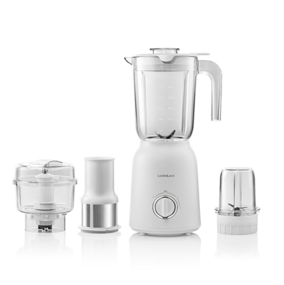 EJM416WHT - Máy xay sinh tố Locknlock Multi Blender 220-240V, 50/60Hz, 800W, 1.5L - Màu trắng