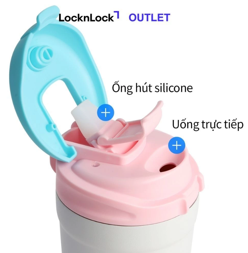 Bình giữ nhiệt LocknLock-Dual flip-320ml - 430ml - LHC4290YRED - LHC4298MIT