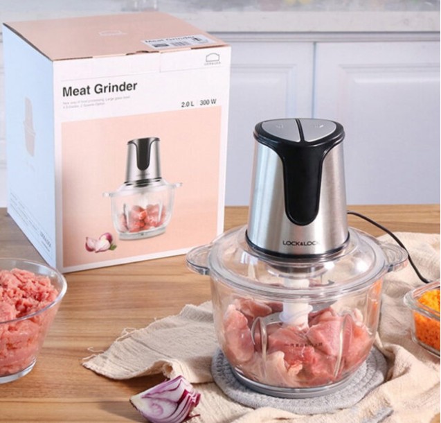 EJM171 - Máy xay thịt LOCK&LOCK 2L, 220V-240V, 50/60Hz, công suất 300W