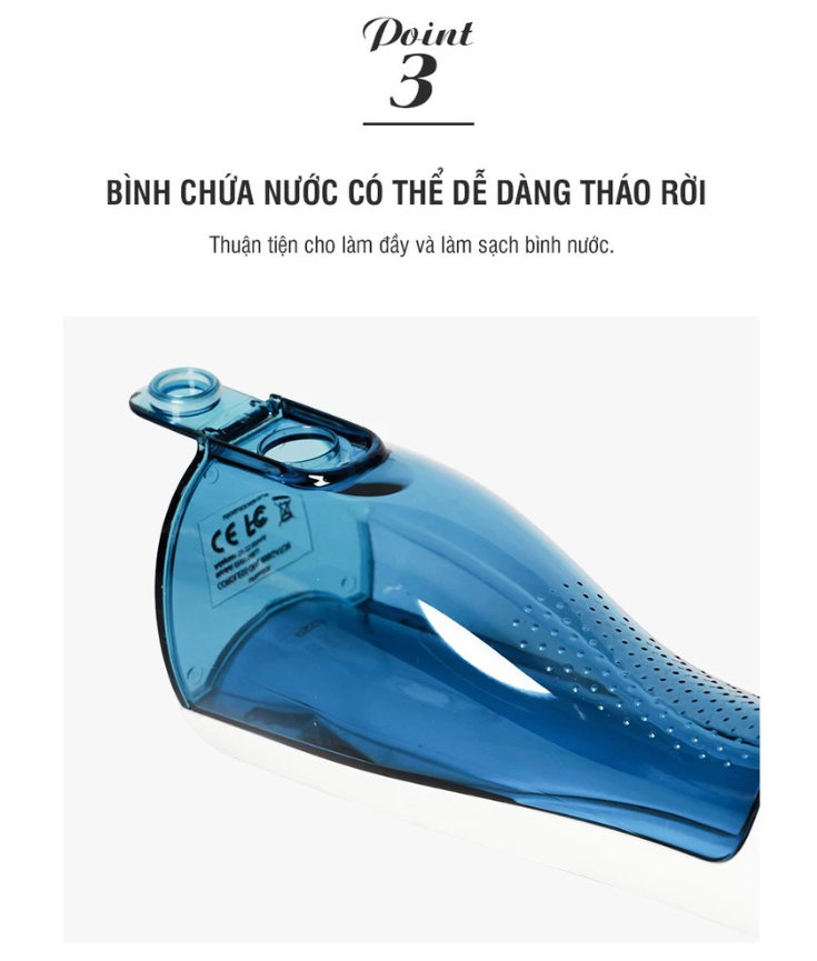 ENR166- Máy tăm nước LocknLock Jumbo oral irrigator 300ml