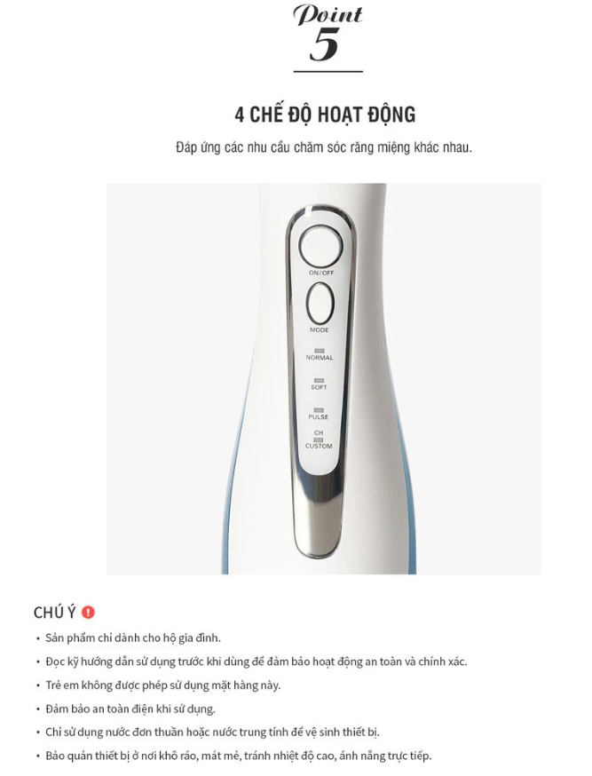 ENR166- Máy tăm nước LocknLock Jumbo oral irrigator 300ml