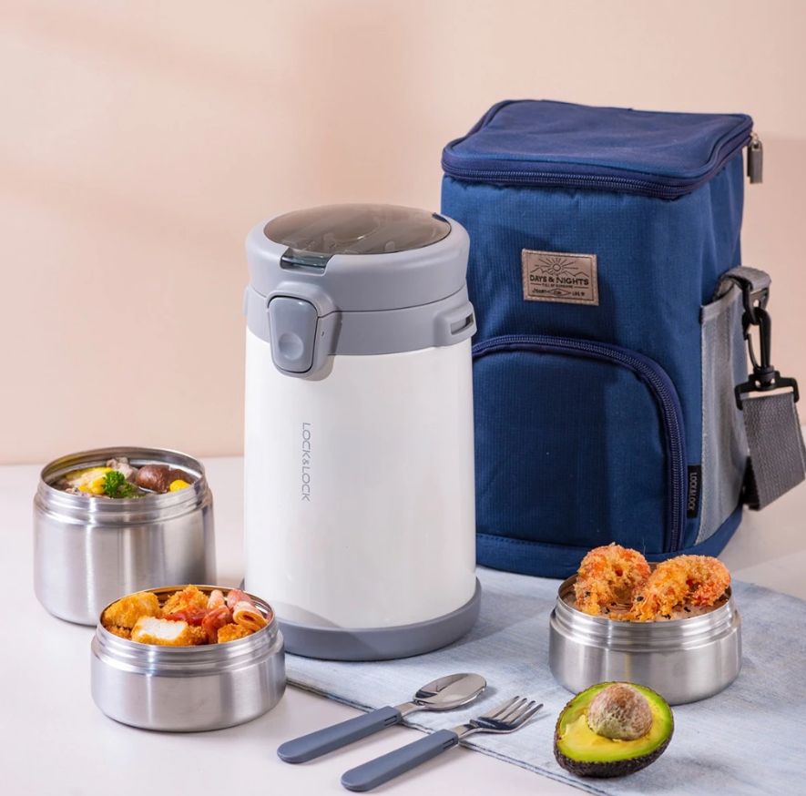 LHC8039 - Bộ hộp cơm giữ nhiệt LOCK&LOCK EASY CARRY 2.0L