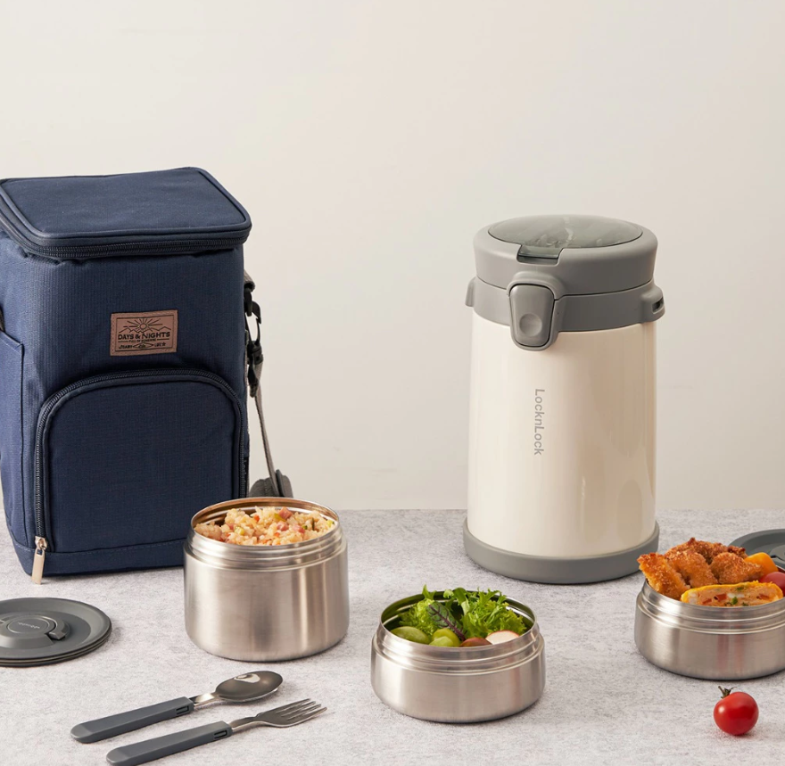 LHC8039 - Bộ hộp cơm giữ nhiệt LOCK&LOCK EASY CARRY 2.0L