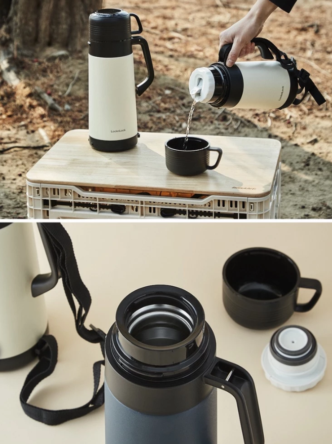 LHC1484 - Bình giữ nhiệt LocknLock Easy Outdoor Vacuum Bottle 1.2L