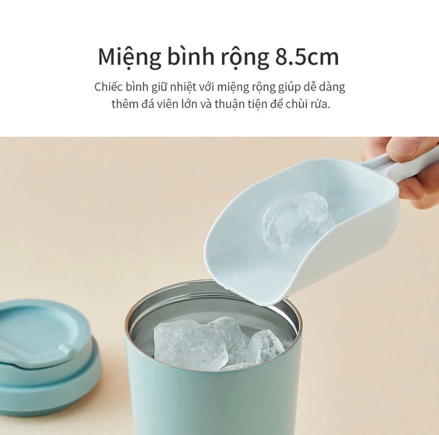 Bình giữ nhiệt LocknLock 2 nắp thay thế New Clip Tumbler 540ml LHC4279