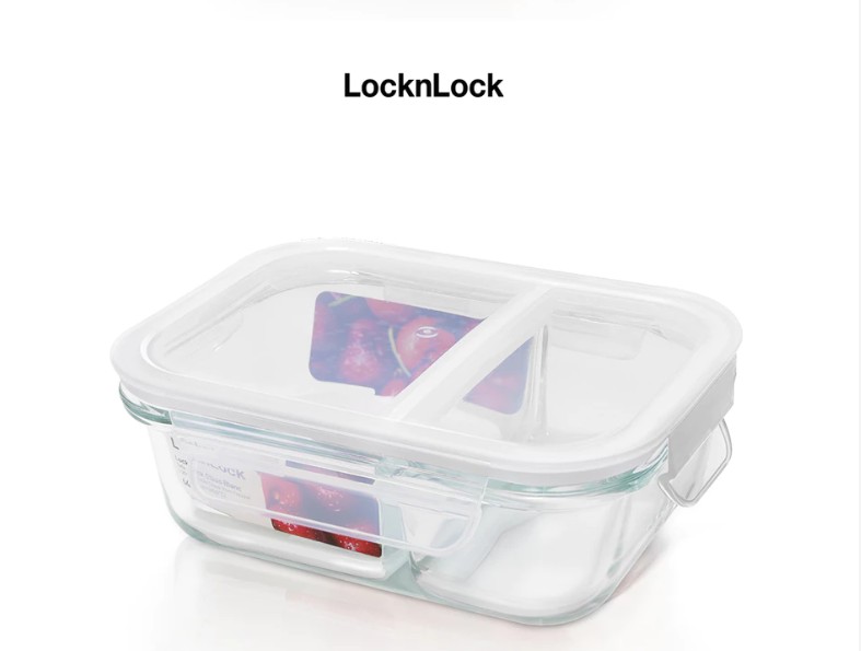 LLG1201 - 640ml & LLG1202 - 1040ml Hộp Chia 2 Ngăn Blanc LocknLock