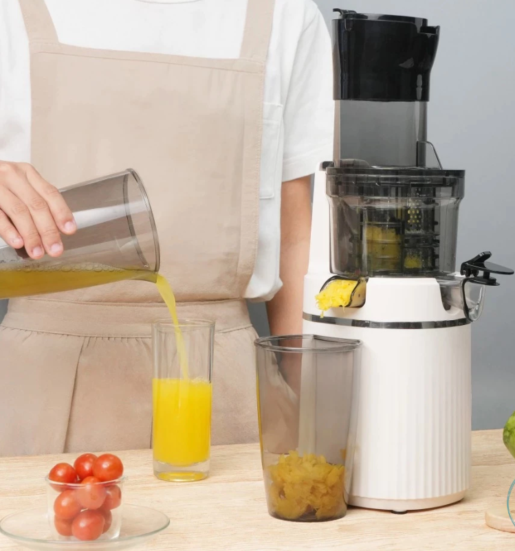 Máy ép chậm trái cây LocknLock EJJ421IVY 200W, Hàng chính hãng, 2 chế độ ép, miệng rộng