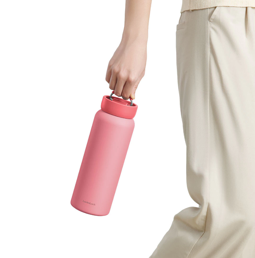 Bình giữ nhiệt LocknLock Jumbo Tumbler LHC4300, dung tích 900ml, có quai xách