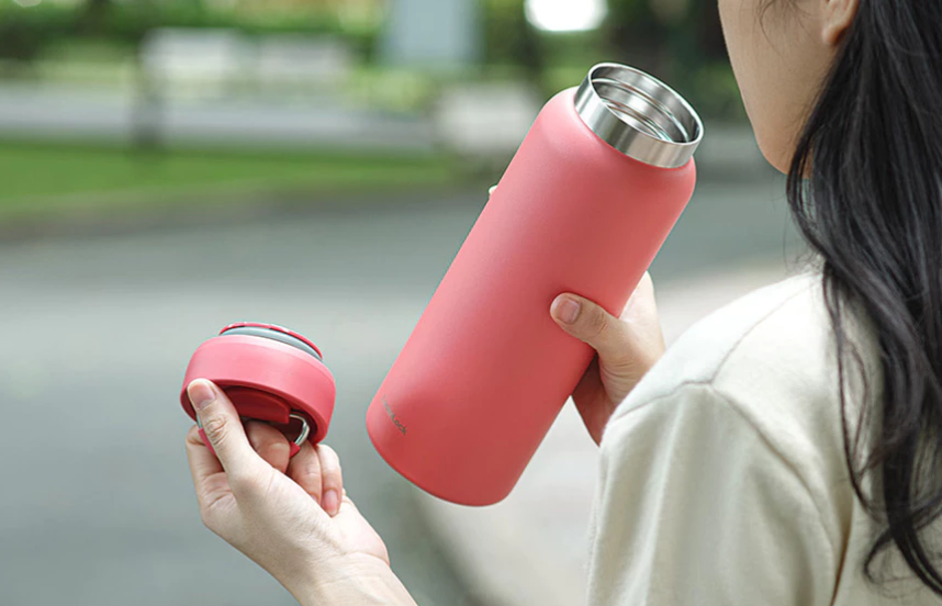 Bình giữ nhiệt LocknLock Jumbo Tumbler LHC4300, dung tích 900ml, có quai xách