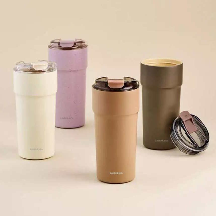 Ly giữ nhiệt phủ sứ LocknLock 650ml, thép SUS304 Metro Cafe Tumbler LHC4359
