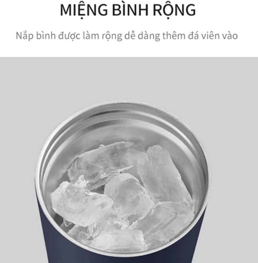 Ly giữ nhiệt LocknLock 540ml có nắp chặn Chính hãng có quai xách tiện lợi LHC4268