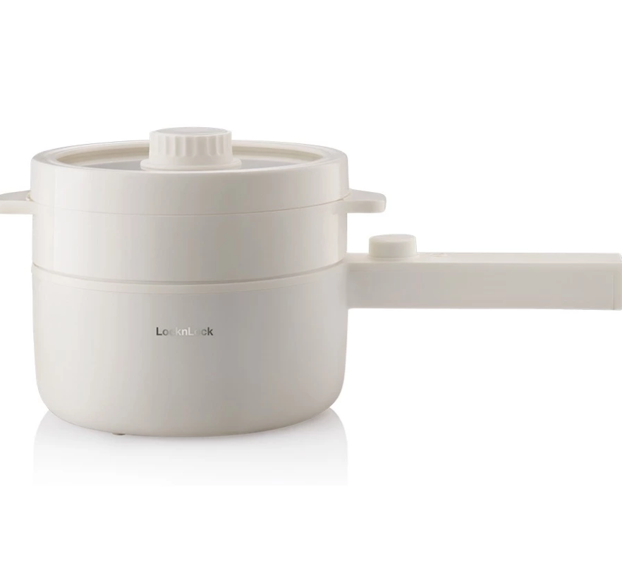 Nồi điện đa năng Lock&lock Electric multi pot 1.5L màu ngà EJP436IVY