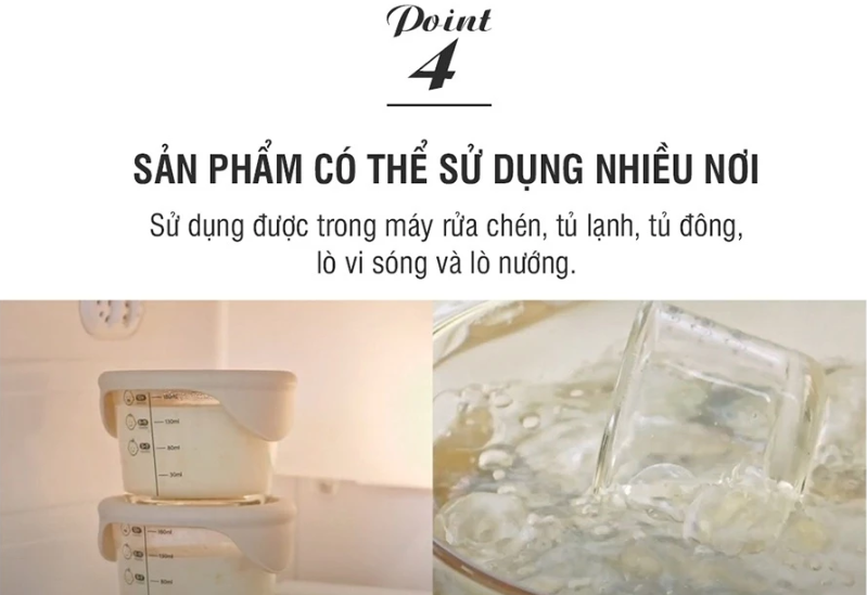 Hộp thủy tinh đựng thức ăn cho bé Lock&Lock có vạch chia 230ml*3 hộp - LLG508S3ORG - LLG508S3 - LLG509S3PUP