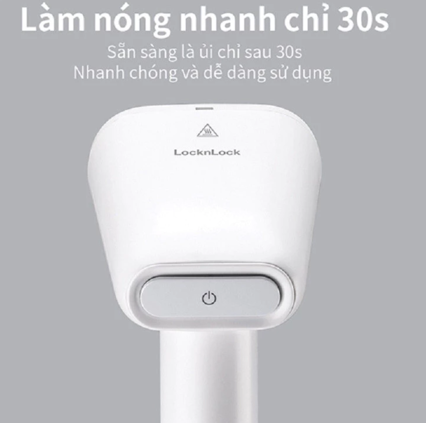 Bàn ủi hơi nước LocknLock Chính hãng 250ml 1600W, mặt là phủ sứ, dùng được cho mọi loại vải ENI223