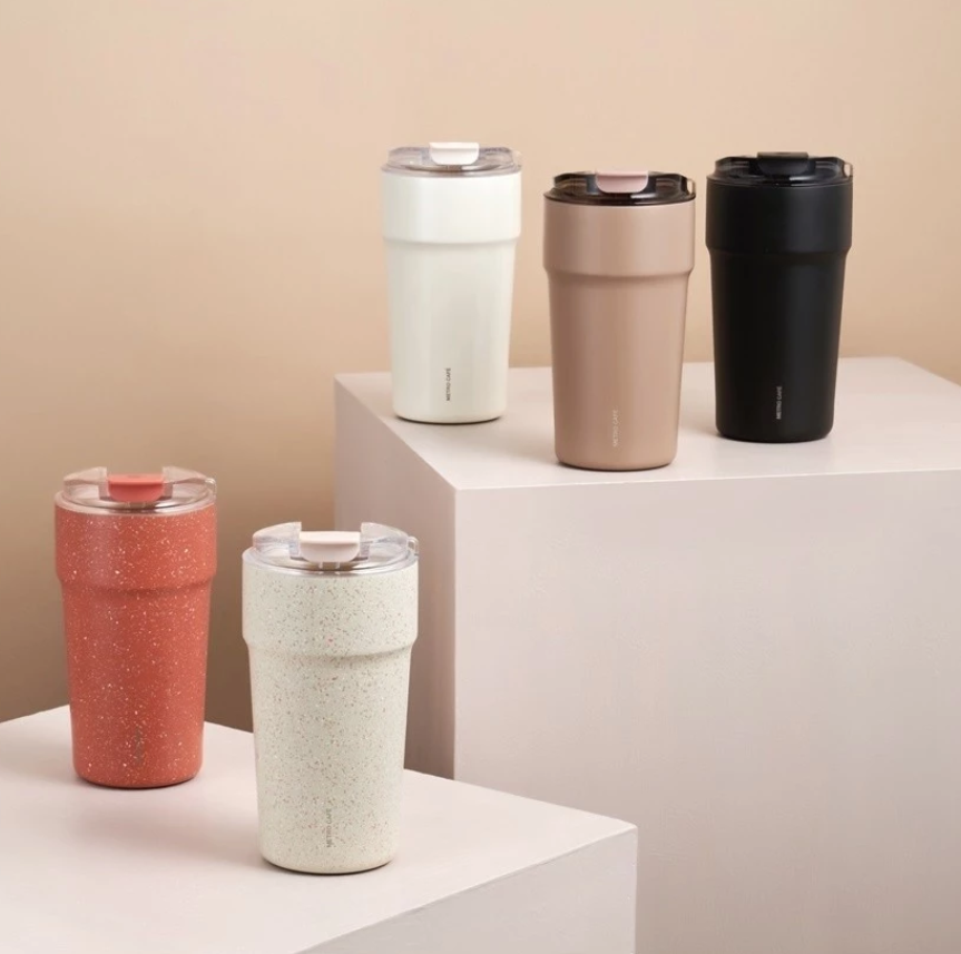 Ly Giữ Nhiệt LocknLock 500ML, Bình Giữ Nhiệt Cao Cấp Nhỏ Chính Hãng Có Dây Đeo LHC4357