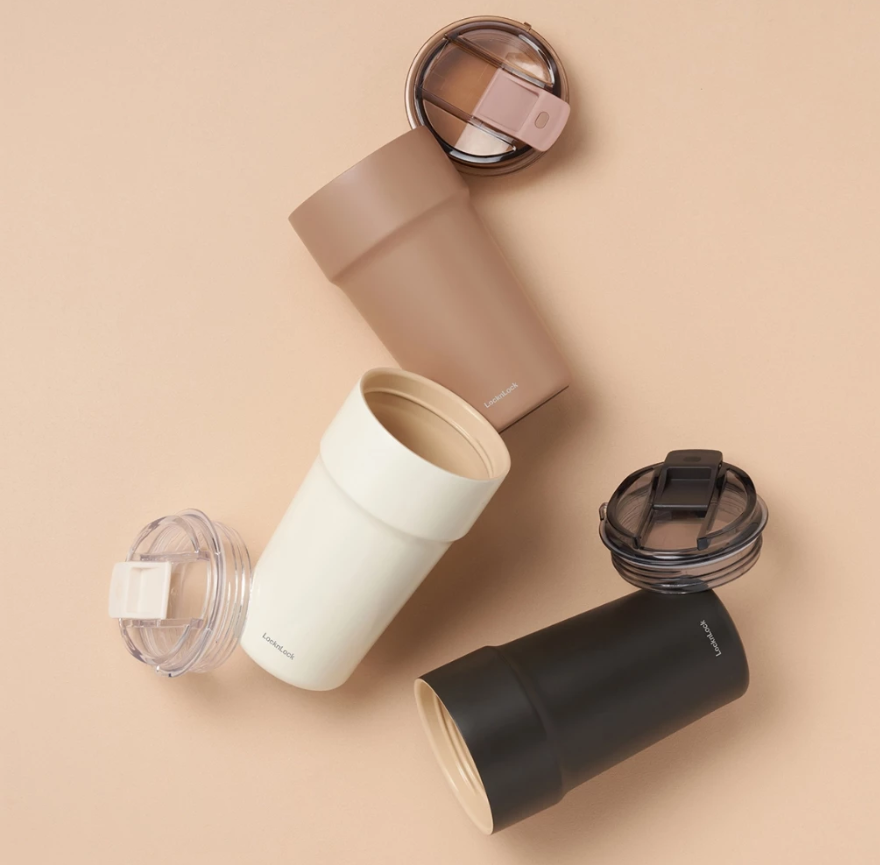 Ly Giữ Nhiệt LocknLock 500ML, Bình Giữ Nhiệt Cao Cấp Nhỏ Chính Hãng Có Dây Đeo LHC4357