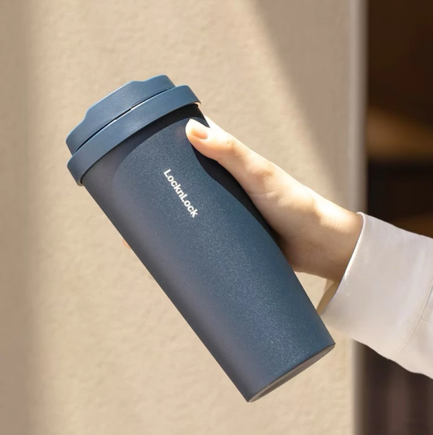 Ly Giữ Nhiệt LocknLock 550ml Mở Nắp 1 Chạm Thép Không Gỉ Nhiều Màu Cute Chính Hãng LHC3249