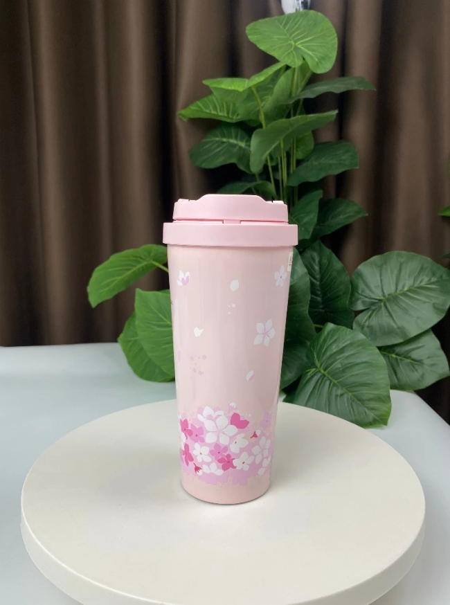 Ly Giữ Nhiệt LocknLock 550ml Mở Nắp 1 Chạm Thép Không Gỉ Nhiều Màu Cute Chính Hãng LHC3249