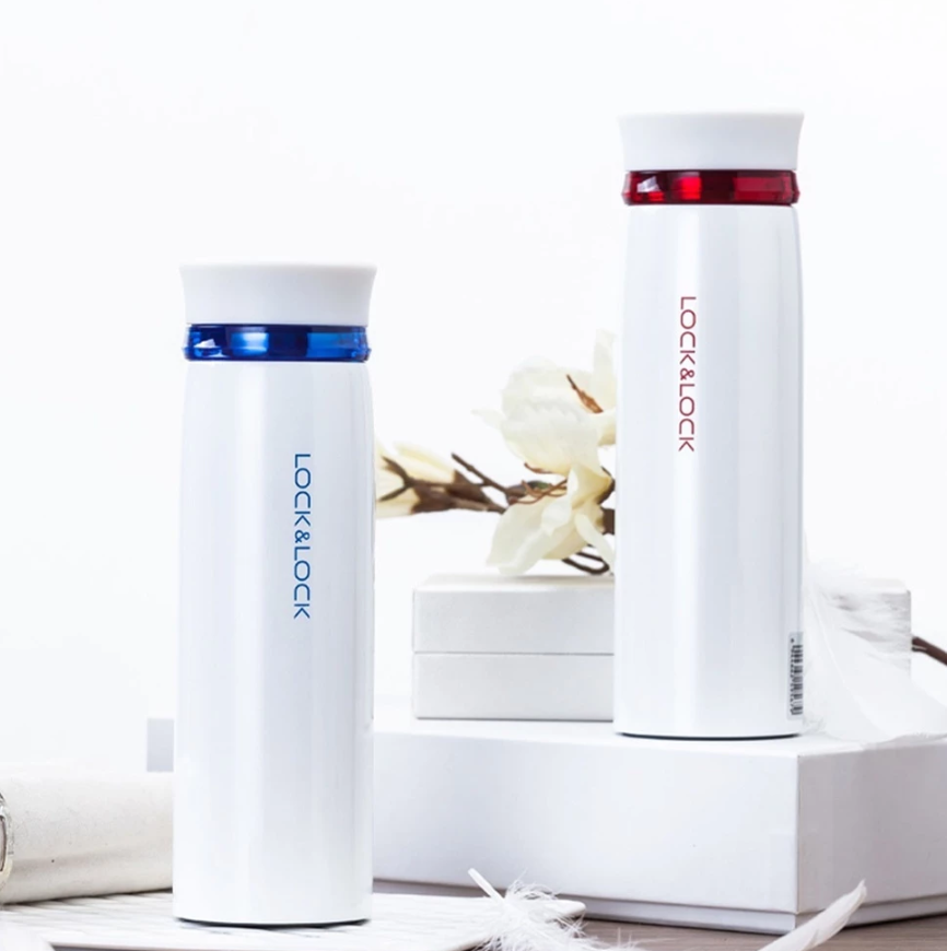 Bình giữ nhiệt LocknLock 450ml LHC4131 Chính hãng, giữ nóng lạnh lâu, có lưới lọc trà, miệng rộng