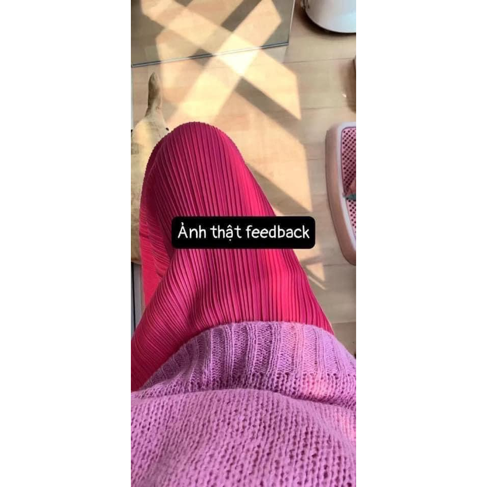 Chân váy xốp li dài