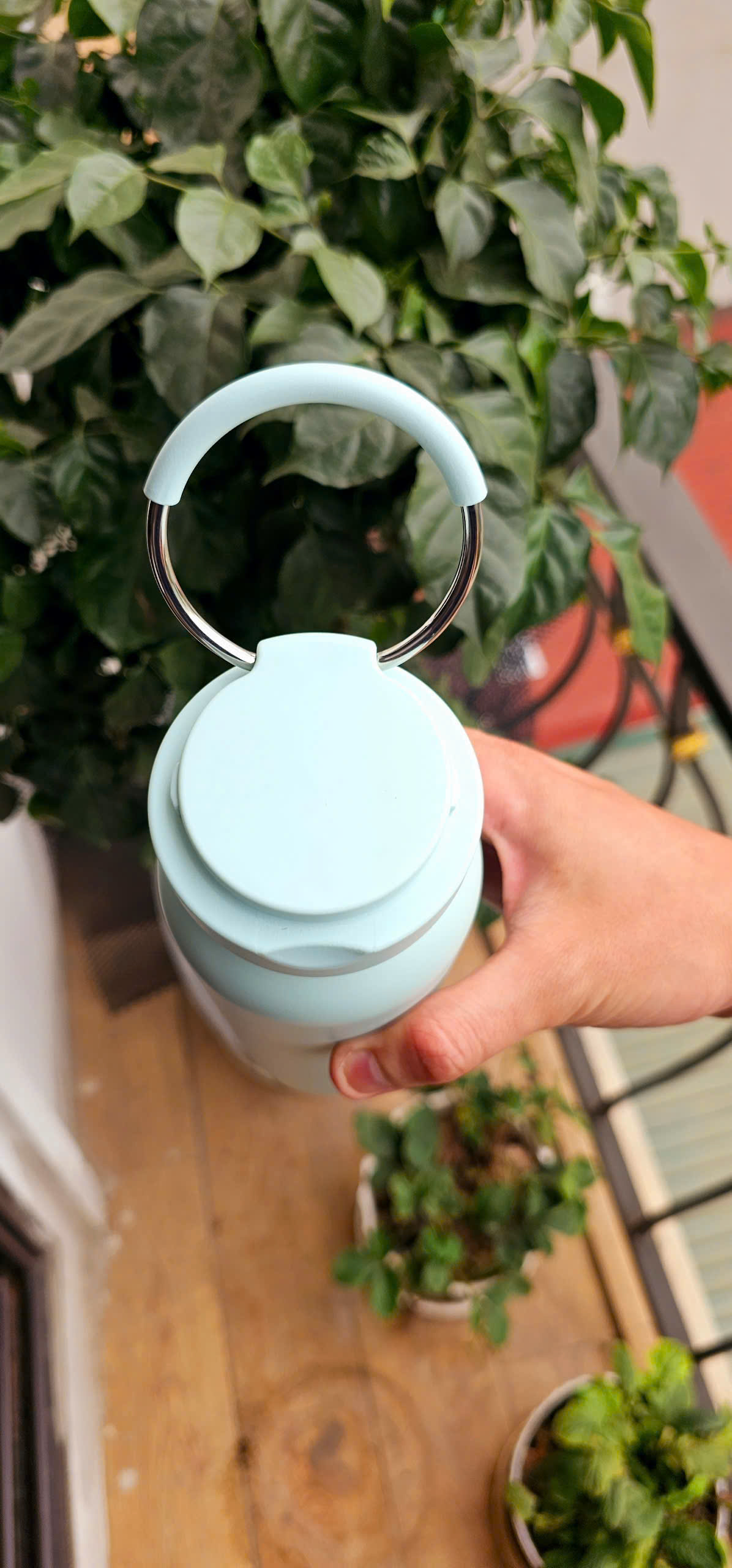 Bình giữ nhiệt LocknLock Sling Ring có quai xách 800ml -  LHC4322