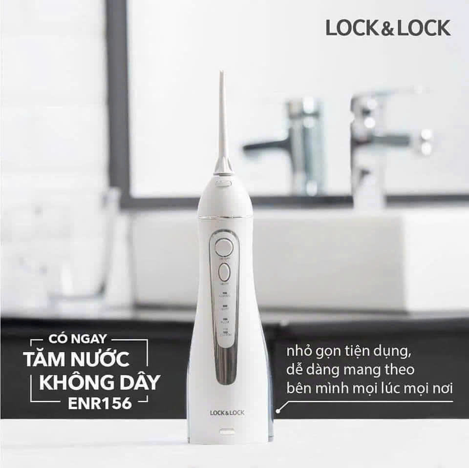 ENR156BLU - Máy tăm nước không dây Lock&Lock Cordless Oral Irrigator, 200ml - Màu xanh da trời