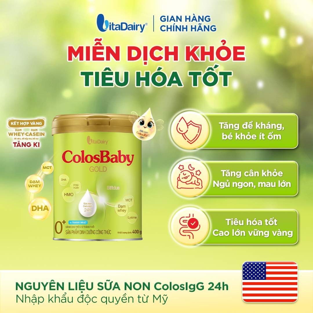 COLOSBABY - SỮA NON THANH NHẠT GOLD MỚI
