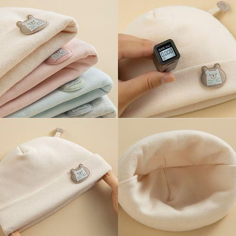 SP - Mũ cotton đính gấu(0-6M)