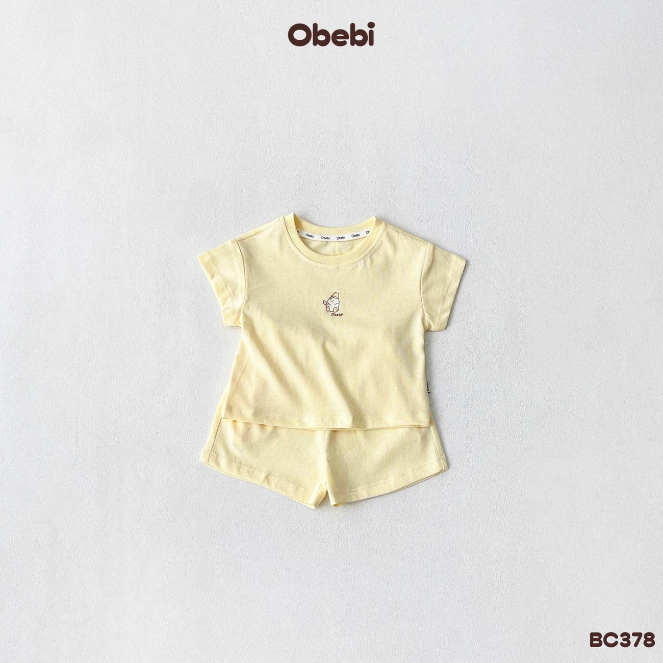 OBEBI - Bộ cộc trẻ em mùa hè hình in nhỏ OBEBI (66-120)
