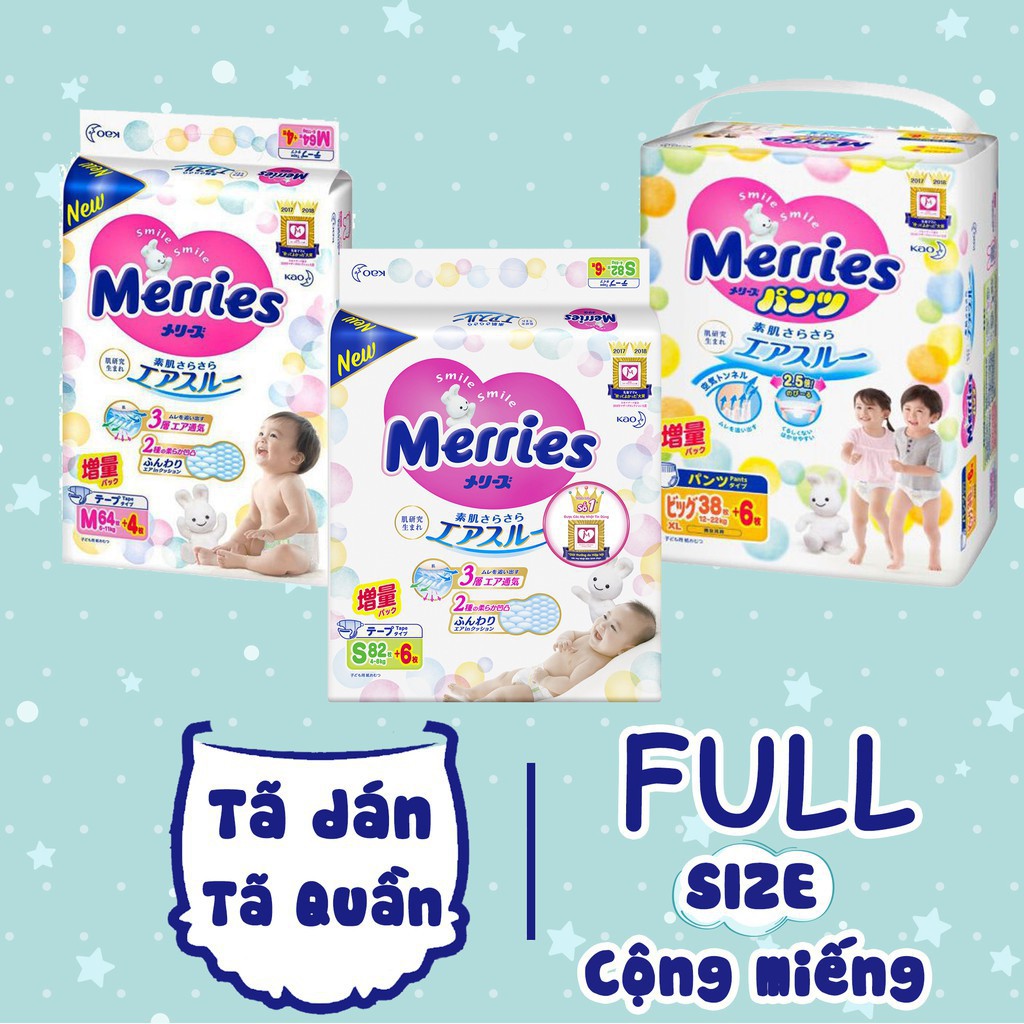 MERRIES - BỈM NHẬP KHẨU NHẬT
