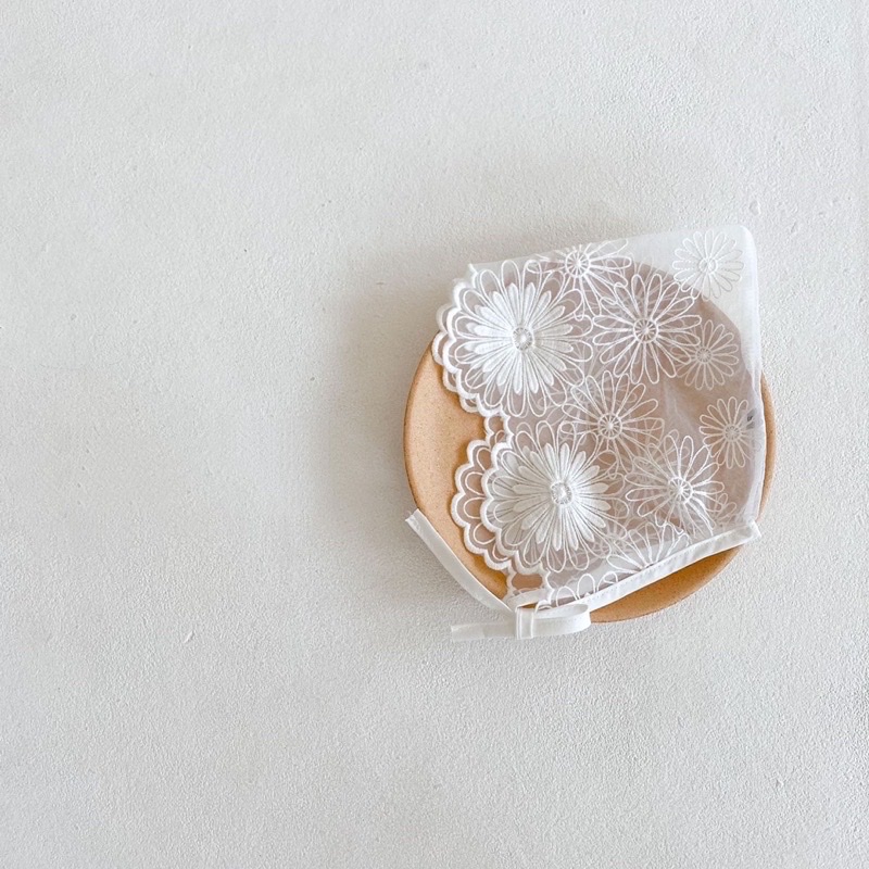 JS - Mũ ren trắng(0-2Y)
