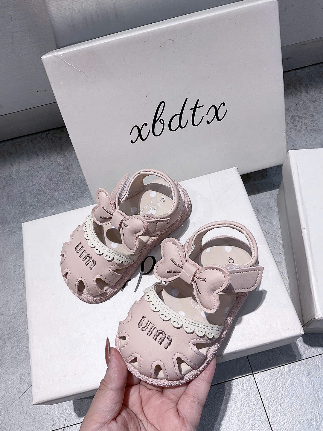 KB - Sandal MIu nơ hồng(16-26)
