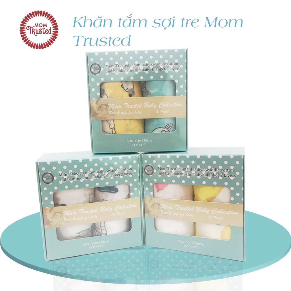 MOMTRUSTED - KHĂN TẮM SỢI TRE ĐA NĂNG PD-017