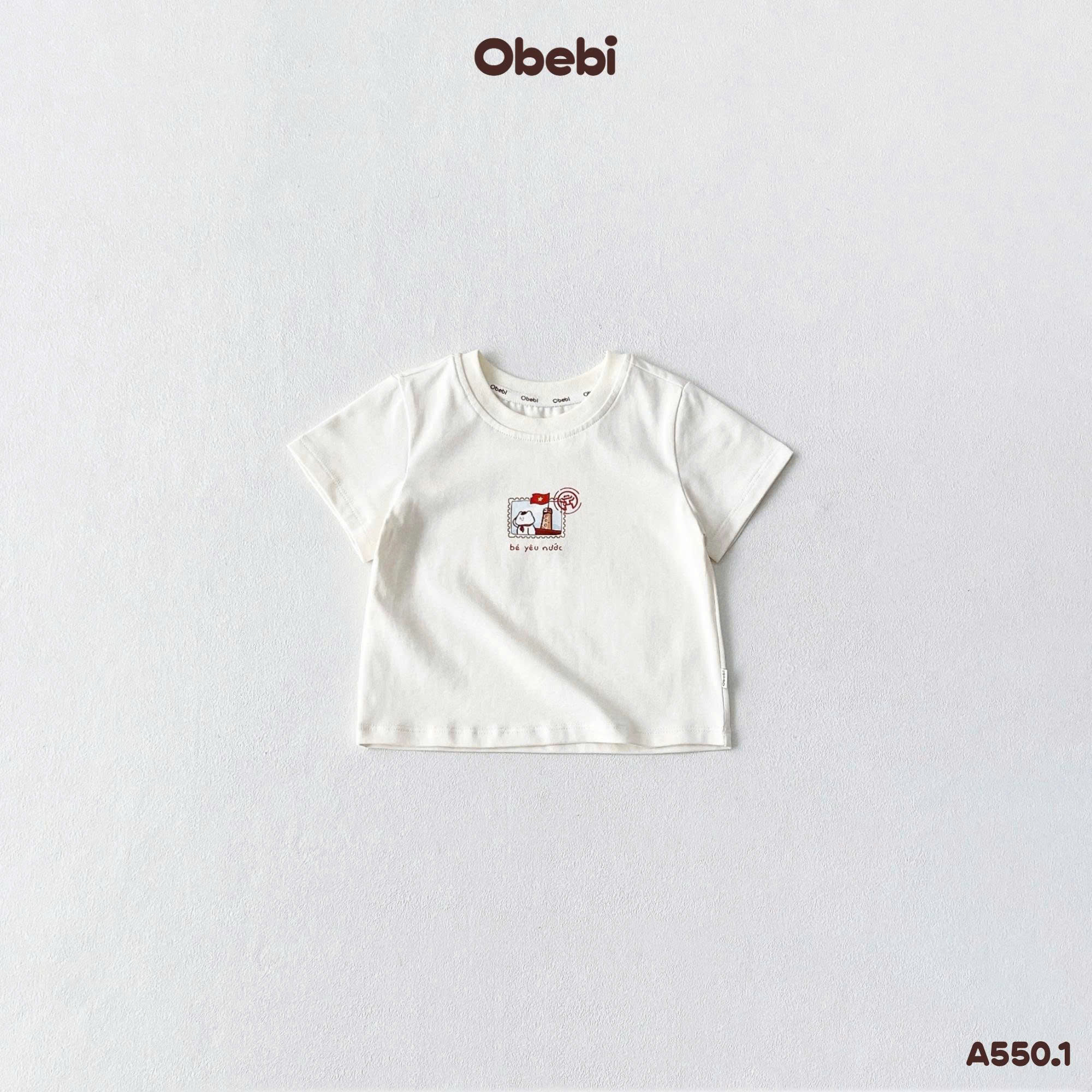 OBB - Áo thun "Bé yêu nước" OBEBI (73-120)