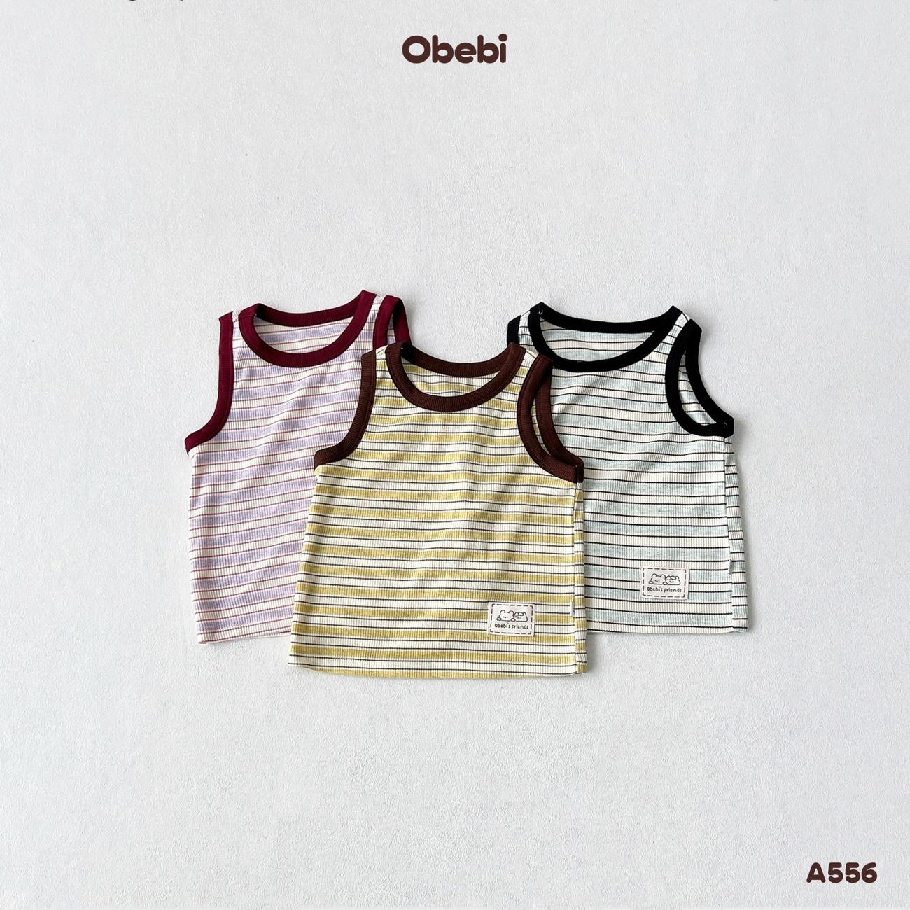 OBEBI - Áo ba lỗ kẻ ngang OBEBI (73-120)