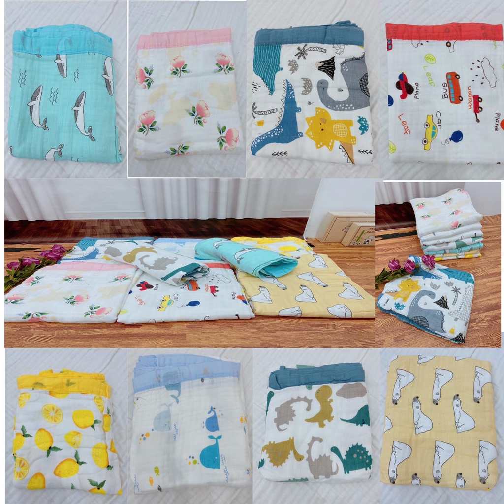 MOMTRUSTRD - KHĂN TẮM SỢI TRE 4 LỚP PD-019