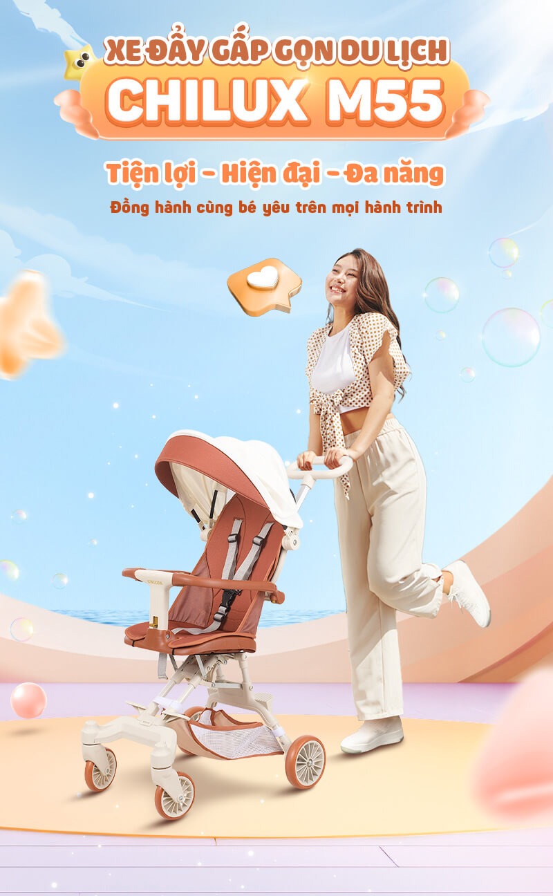 CHILUX - XE ĐẨY GẤP GỌN M55