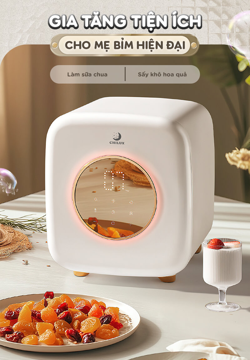 CHILUX - MÁY TIỆT TRÙNG UV SẤY KHÔ ĐA NĂNG S3