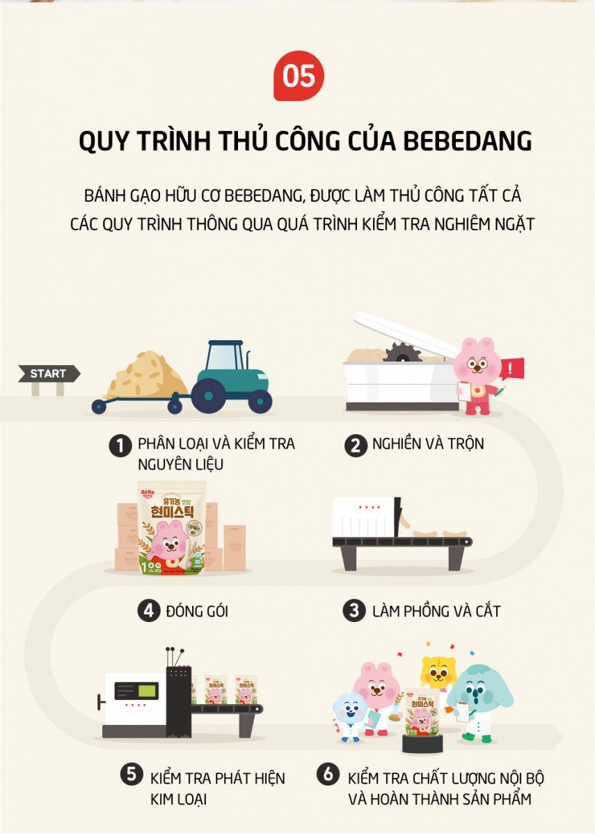 BEBEDANG - 6M+BÁNH GẠO LỨT QUE DÀI