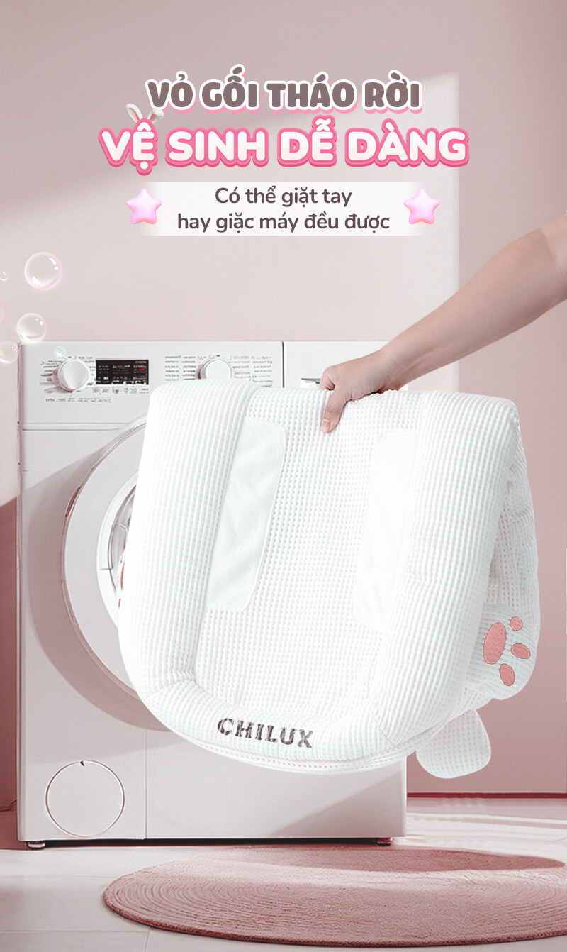 CHILUX - GỐI CHỐNG TRÀO NGƯỢC THỎ HỒNG
