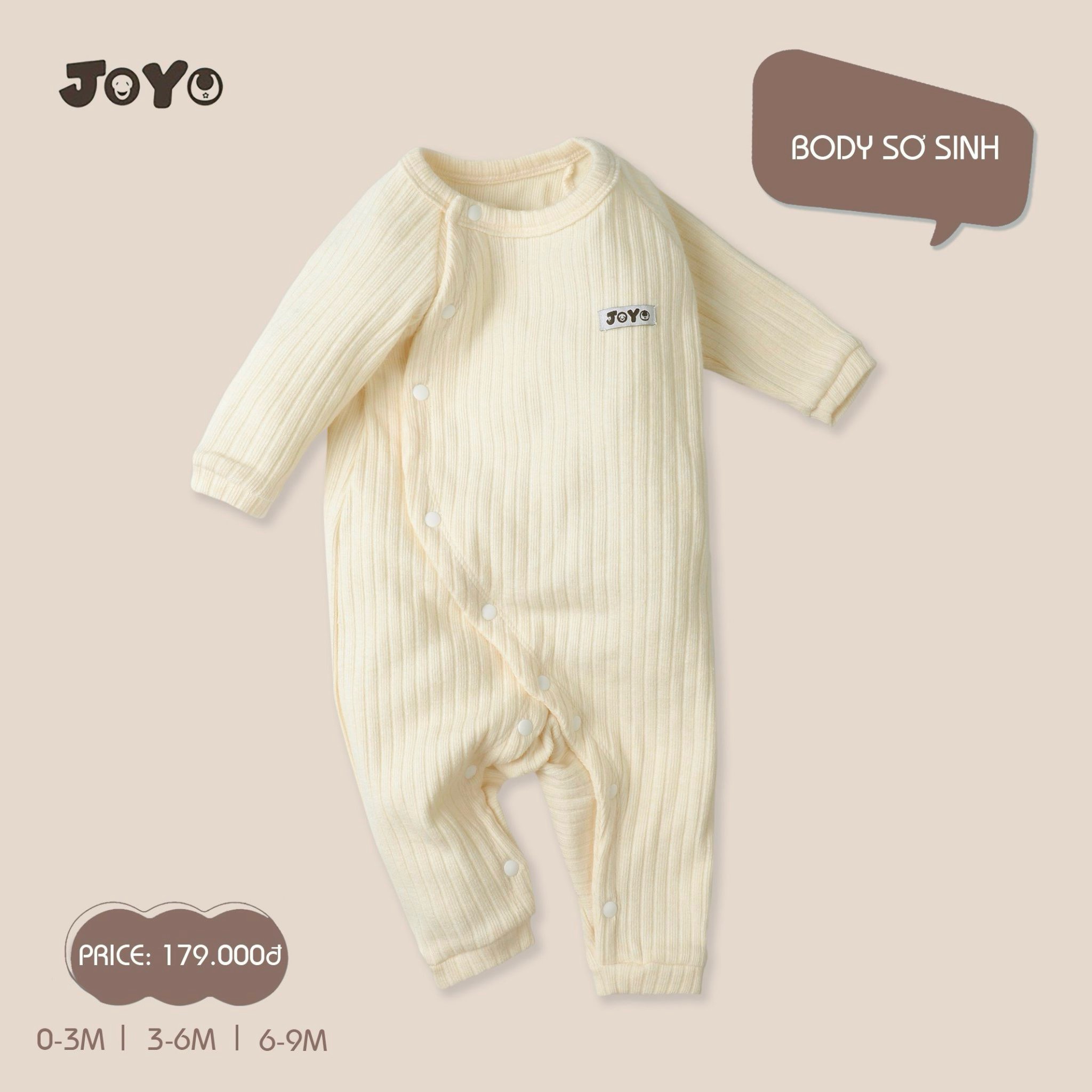 JOYO Body sơ sinh len(0-6M)
