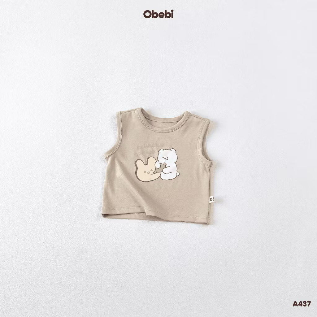 OBEBI - Áo ba lỗ Gấu Thỏ (66-110)