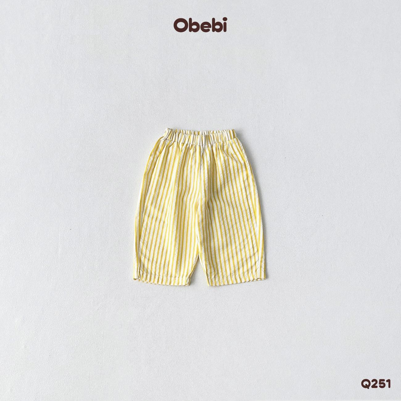 OBEBI - Quần dài kẻ sọc suông OBEBI (66-120)