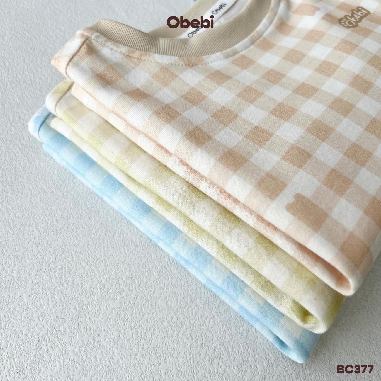 OBEBI - Bộ cộc kẻ caro OBEBI (66-120)